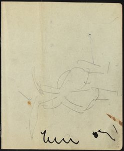 Tänzer und Darsteller Seite aus einem Skizzenbuch, um 1911