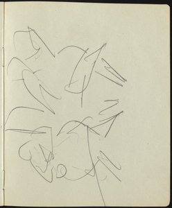 Tänzer und Darsteller Seite aus einem Skizzenbuch, ca. 1911