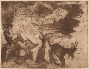 Ziegen und Wolken, 1919