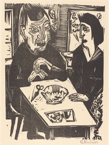 Alte und junge Frau, 1921