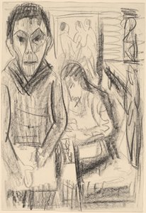 Selbstporträt im Atelier, 1923