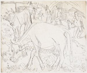 Alpenszene von Ernst Ludwig Kirchner