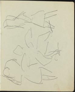 Tänzer und Darsteller (Seite aus einem Skizzenbuch)