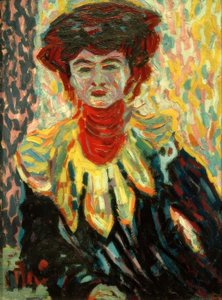 Doris mit Halskrause von Ernst Ludwig Kirchner