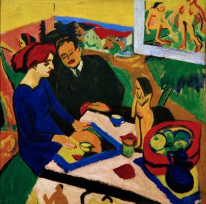 Doris und Heckel am Tisch
