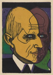 Kopf Dr. Bauer von Ernst Ludwig Kirchner