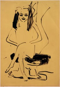 Ohne Titel (sitzende Marcella) von Ernst Ludwig Kirchner