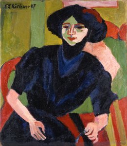 Porträt einer Frau von Ernst Ludwig Kirchner