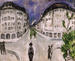 Straße am Schöneberger Stadtpark von Ernst Ludwig Kirchner