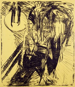 Straßenmädchen auf dem Kurfürstendamm von Ernst Ludwig Kirchner
