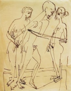 Tanz zwischen den Frauen von Ernst Ludwig Kirchner