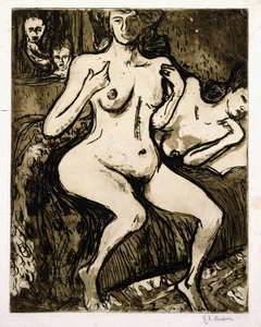 Zwei Frauen, 1907 von Ernst Ludwig Kirchner