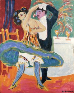 Vaudeville-Theater (Englisches Tanzpaar), um 1909 von Ernst Ludwig Kirchner