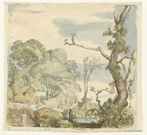 Landschaft mit Bäumen von Esaias van de Velde