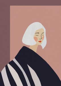 Ruhiges Frauenporträt