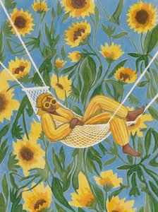 Entspannung unter Sonnenblumen