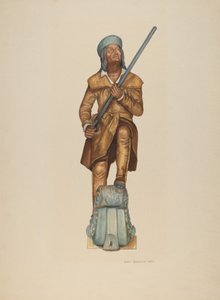 Galionsfigur: Davy Crockett, 1938 von Ethel Dougan