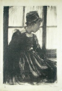 Junge bretonische Frau von Ethel Gabain