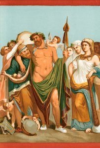 Herkules und Omphale, aus einem pompejanischen Gemälde
