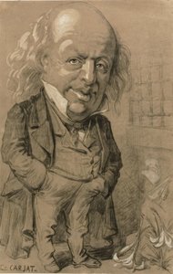 Karikaturporträt von Pierre-Jean de Beranger von Etienne Carjat