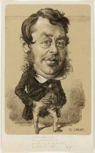 Karikatur eines Mannes von Etienne Carjat