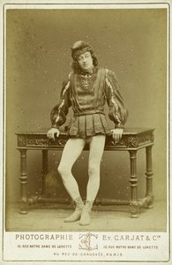Charley in der Rolle des Jehan Frollo von Etienne Carjat