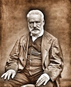 Porträt von Victor Hugo nach Etienne Carjat - Digital gereinigtes Bild