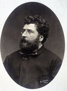 Porträt des Komponisten Georges Bizet von Etienne Carjat
