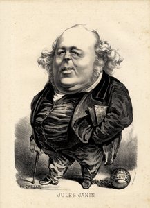 Flugblatt - Illustration von Etienne Carjat (1826-1906): Janin Jules (1804-1874)