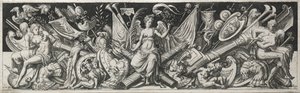 Kämpfe und Triumphe, wahrscheinlich 1560er Jahre von Etienne Delaune