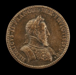 Henri II, 1519-1559, König von Frankreich 1547 [Vorderseite] von Etienne Delaune