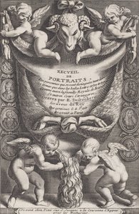 Frontispiz aus Sammlung von Porträts von Etienne Desrochers