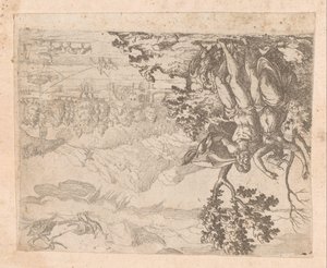 Landschaft mit Merkur, der Argus tötet von Etienne Duperac