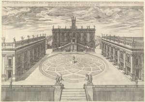 Speculum Romanae Magnificentiae: Blick auf das römische Kapitol, 1569