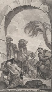 Die Kapelle der Enfants-Trouvés in Paris: Die Folge der Heiligen Drei Könige: Kamelreiter und Träger