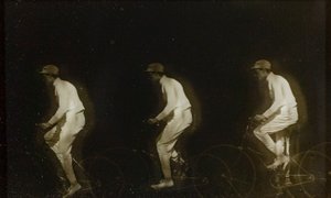Mann auf einem Fahrrad