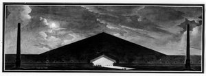 Grabdenkmal „charakterisierend die Art der Schattenarchitektur“ - E.L. Boullée