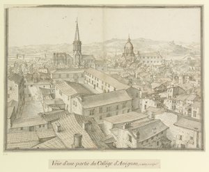 Teil des Colleges von Avignon: Blick auf einen Teil des Colleges von Avignon, 1617