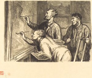 Ausstellung der Malerei von 1868 - Der letzte Pinselstrich
