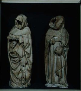 Zwei Trauernde, aus dem Grab des Duc de Berry in der Kathedrale von Bourges von Etienne and Mosselmann Paul (fl.1467) Bobillet