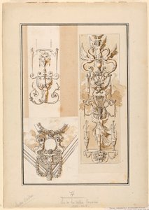 Entwurf für ornamentale Arabeskenmotive