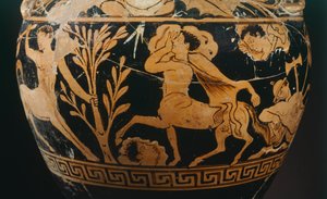 Amphore des Malers der Kentauromachie (Detail) von Etruscan