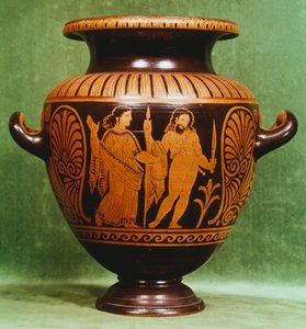 Stamnos, rotfigurige Keramik aus Vulci (Latium). Etruskische Zivilisation, 4. Jahrhundert v. Chr. von Etruscan