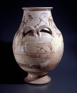 Terrakotta-Krater, 680-660 v. Chr.