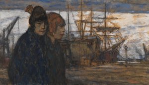 Frauen am Hafen von Eugeen van Mieghem