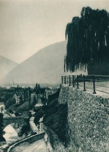 Blick auf die Stadt, Meran, Südtirol, Italien, 1927 von Eugen Poppel