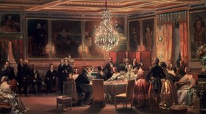 Empfang zu Ehren von Königin Victoria im Schloss d