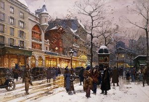 Matinee im Moulin Rouge, Paris von Eugene Galien Laloue