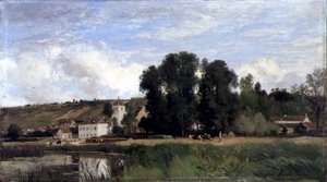 Am Ufer der Seine bei Levy von Eugene Antoine Samuel Lavieille