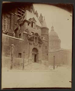 [Eglise Saint-Etienne du Mont und Panthéon] von Eugène Atget